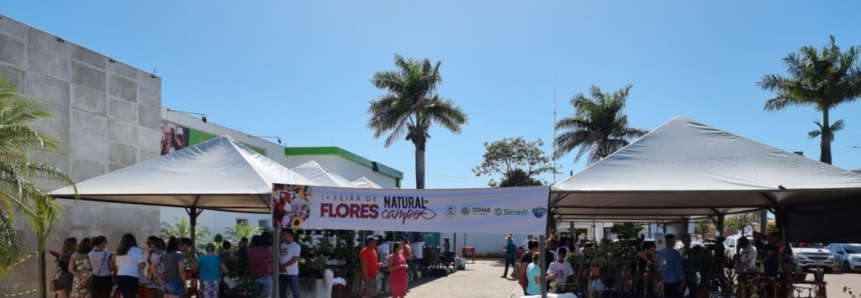 Floricultores assistidos pela ATeG do Senar-MT participam de feira em Tangará