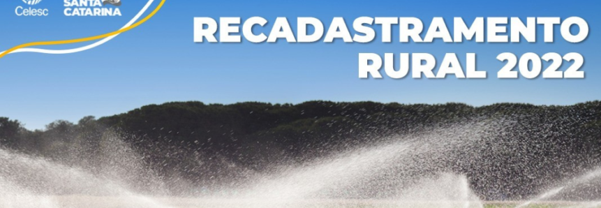 Consumidores rurais com benefício para atividades de irrigação e aquicultura devem fazer o recadastramento
