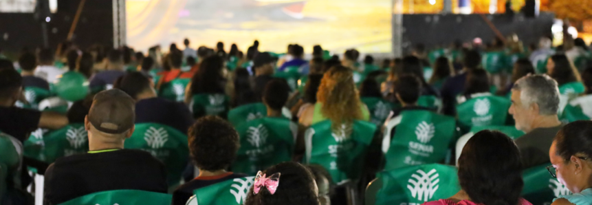 Cine Senar leva as telonas do cinema para mais de 400 espectadores em Chapada dos Guimarães