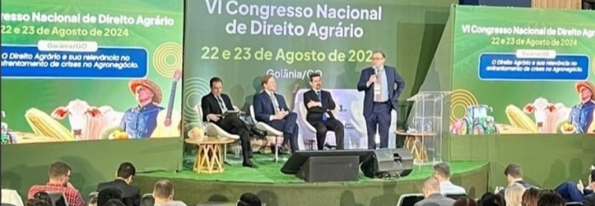 CNA participa de Congresso Nacional de Direito Agrário em Goiânia