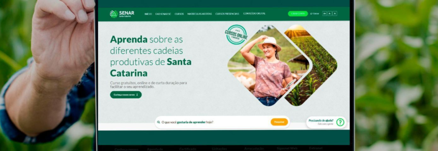 Portal EAD do Senar/SC oferece cursos gratuitos em várias áreas do setor produtivo