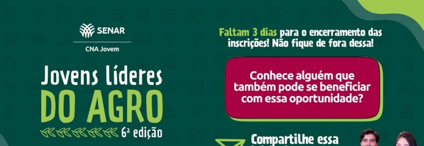 CNA Jovem encerra inscrições no próximo domingo (19)