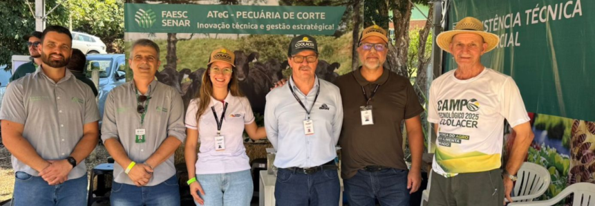 Sistema Faesc/Senr e Sindicato Rural de Joaçaba presentes no Campo Tecnológico Coolacer