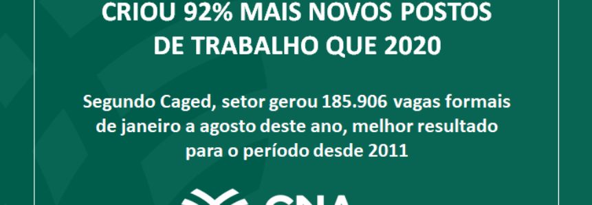 Produção de alimentos em 2021 criou 92% mais novos postos de trabalho que 2020