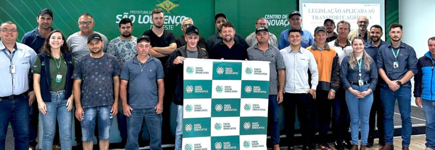 Dezesseis turmas capacitadas nos treinamentos de Legislação Aplicada ao Transporte Agrícola em abril