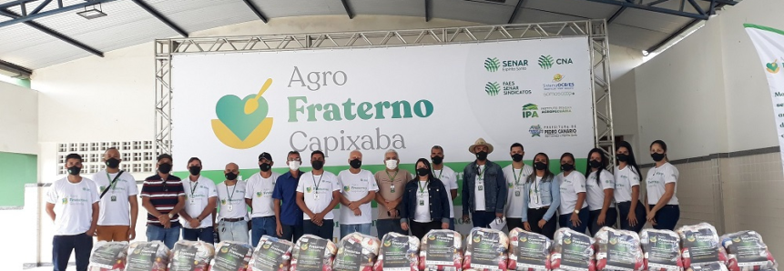 Agro Fraterno é realizado no Espírito Santo e famílias recebem cestas de alimentos