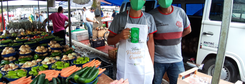 Mais de 130 feirantes do Espírito Santo participam da ação da Feira Segura