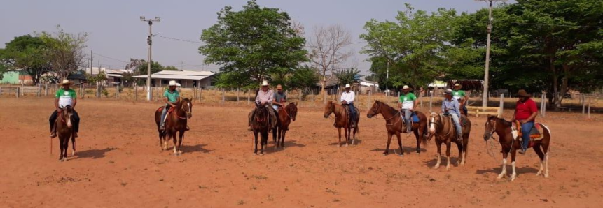 Criadores de cavalo aprendem novas técnicas para conduzir animal