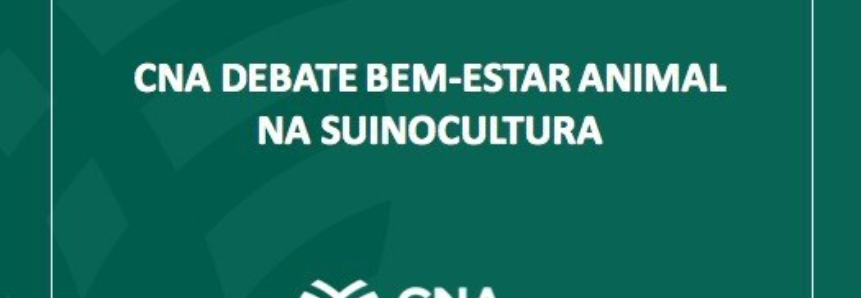 CNA debate bem-estar animal na suinocultura