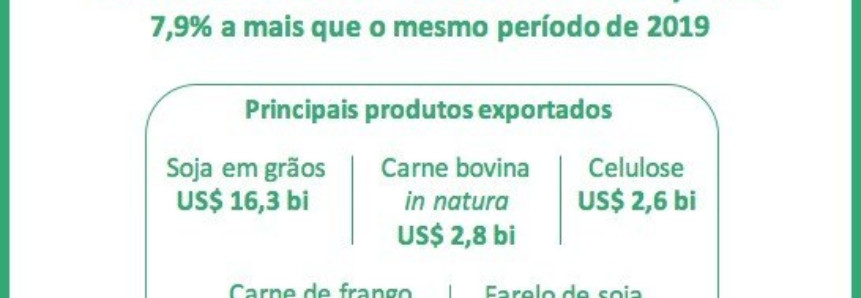 Exportações do Agro batem recorde em 2020