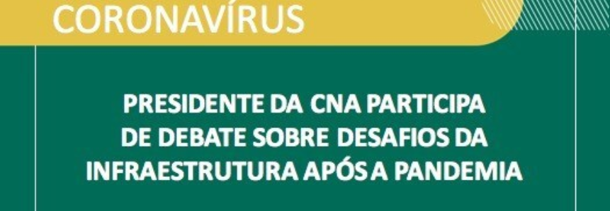 Presidente da CNA participa de debate sobre desafios da infraestrutura após a pandemia