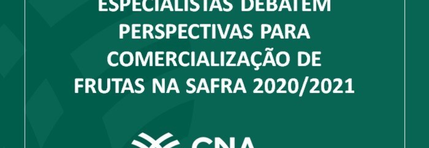 Especialistas debatem perspectivas para comercialização de frutas na safra 2020/2021