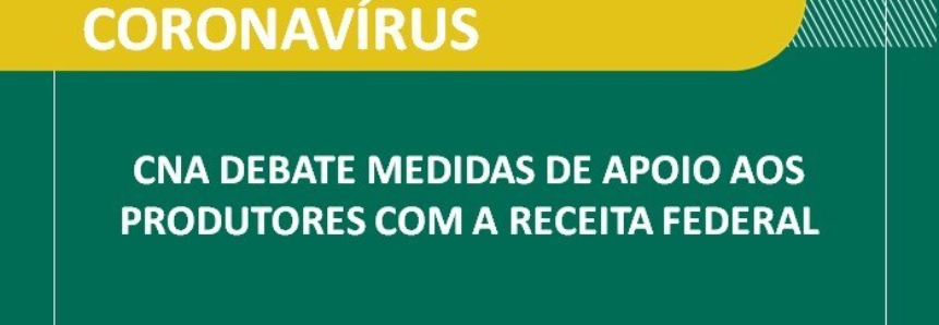 CNA debate medidas de apoio aos produtores com a Receita Federal