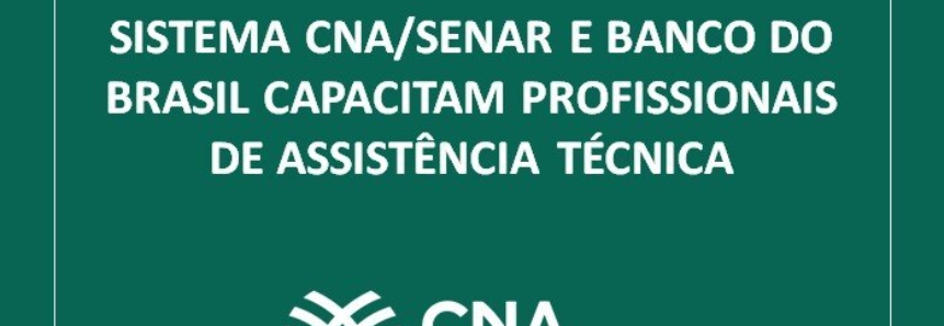 Sistema CNA/Senar e Banco do Brasil capacitam técnicos da assistência técnica