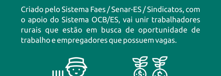 Site promove oportunidades de trabalho nas propriedades rurais do Espírito Santo