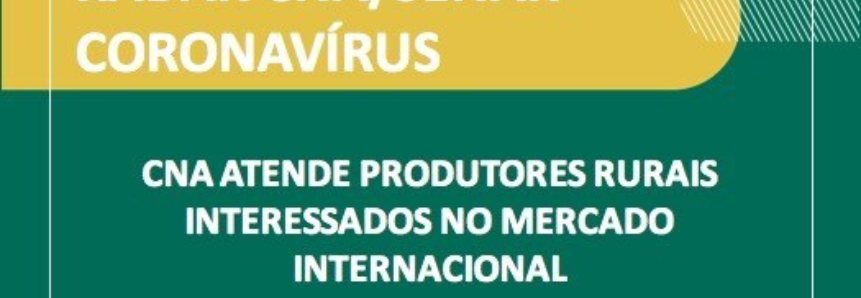 CNA atende produtores rurais interessados no mercado internacional