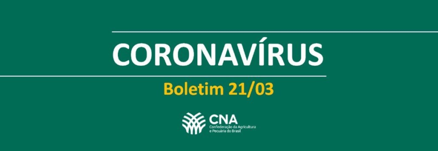 BOLETIM CNA: IMPACTO DO CORONAVÍRUS