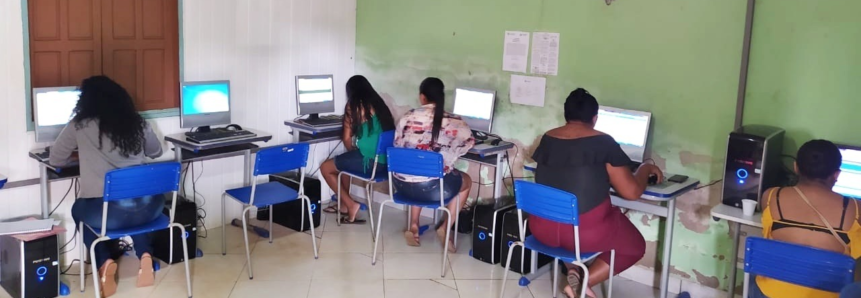 Faeap instala computadores no Sindicato Rural de Calçoene para as atividades EAD do curso técnico em Agronegócio