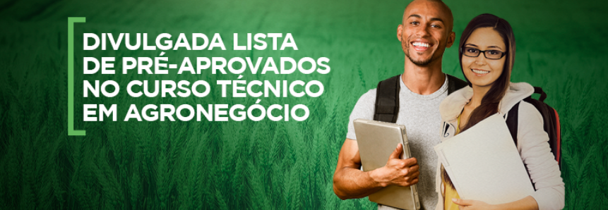 SENAR-RN divulga lista de aprovados no curso técnico em Agronegócio