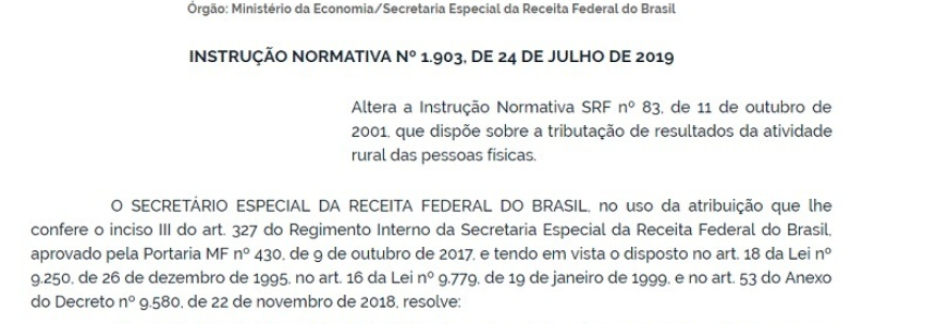 Receita Federal atende CNA e muda regra para entrega do Livro Caixa Digital do Produtor Rural