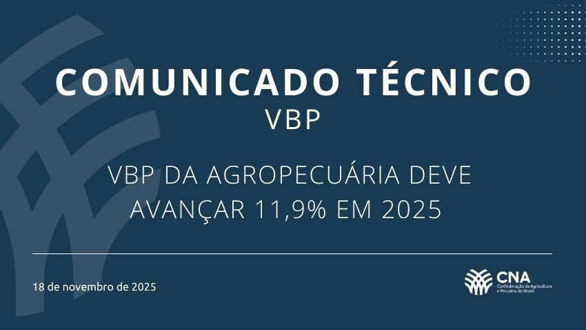 VBP da Agropecuária deve avançar 11,9% em 2025