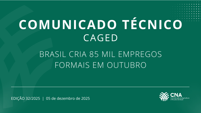 Brasil cria 85 mil empregos formais em outubro