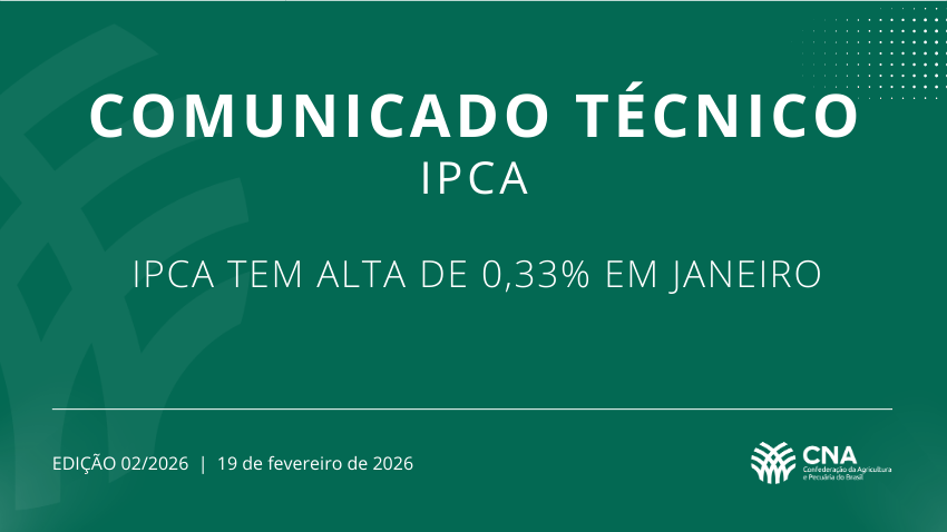 IPCA TEM ALTA DE 0,33% EM JANEIRO