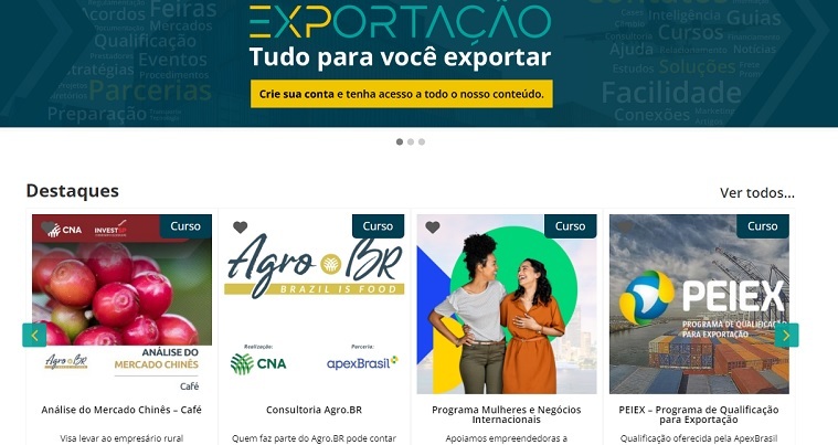 Braexp site exportacao