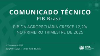 CNA divulga análise do PIB