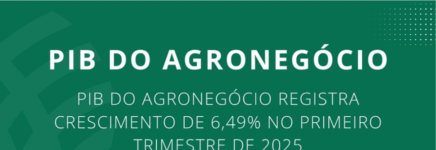 PIB do Agronegócio cresce 6,49% no primeiro trimestre de 2025