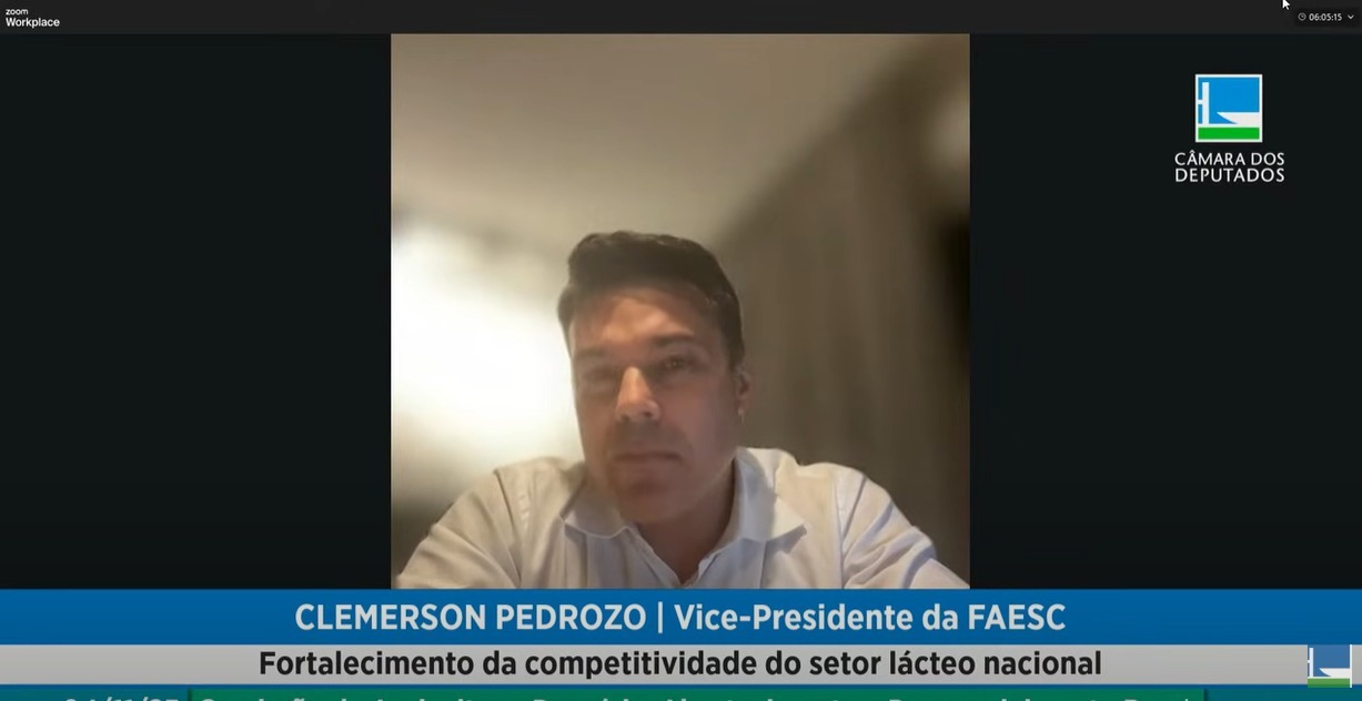 “Quando o setor do leite vai mal, a economia também sofre”, destaca a Faesc, durante audiência pública