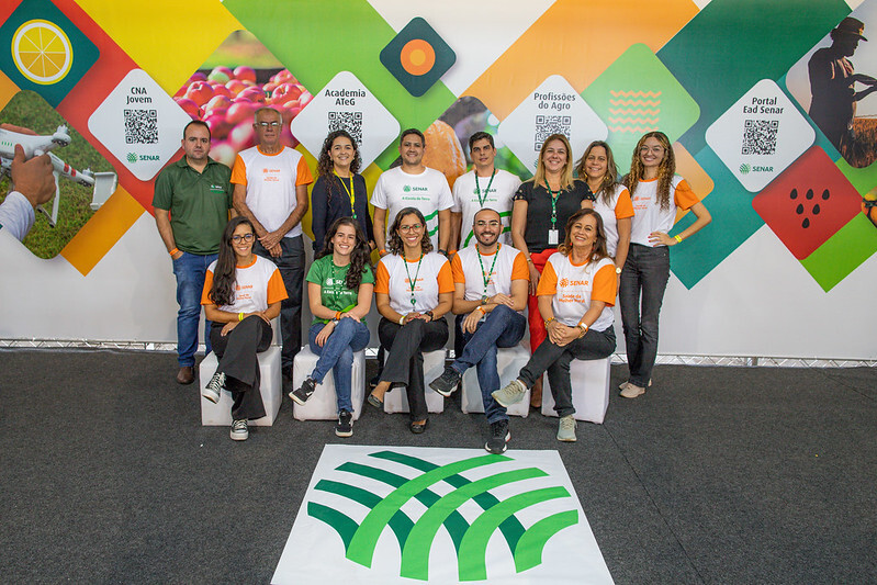 Equipe do Senar no evento.