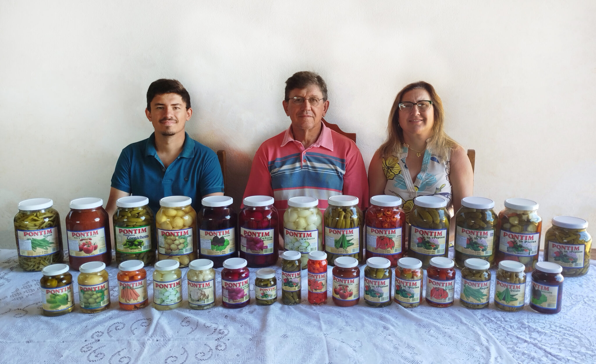Bruno Pontim, Roberto Pontim e Sonia Pontim, de Engenheiro Beltrão