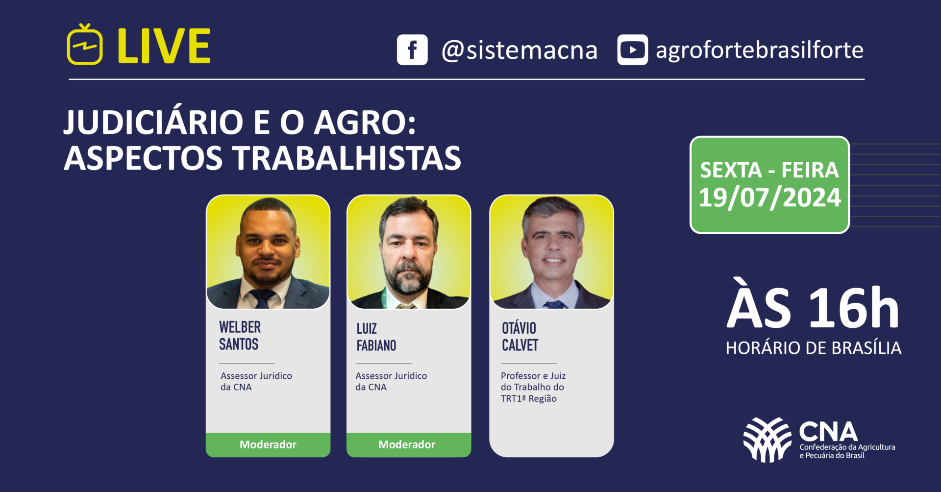 Card live Judiciario e o Agro Landscape