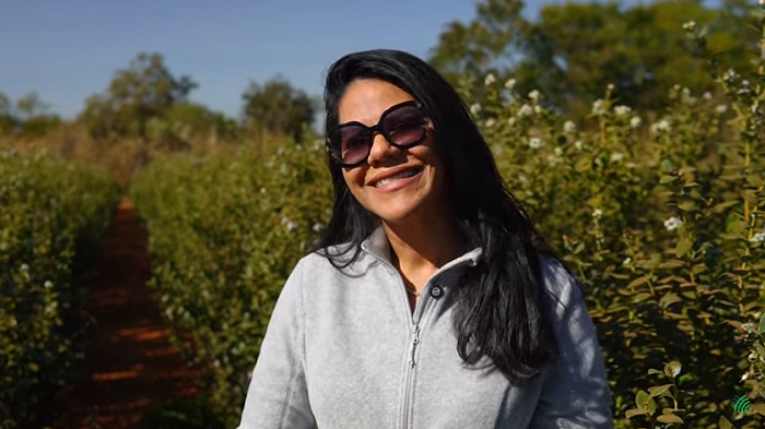 Zuilene Soares, proprietária da Fazenda onde foi realizado o Dia de Campo