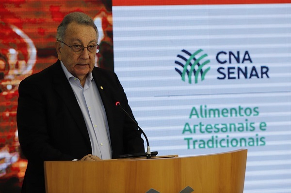 Presidente Confederação da Agricultura e Pecuária do Brasil (CNA), João Martins, na abertura da cerimônia