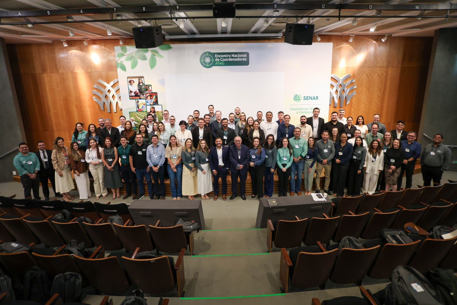 Coordenadores de ATeG de todo o país reunidos em Brasília para o Encontro Nacional, que promove avaliação de resultados e troca de experiências entre os estados.