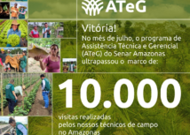 Conquista: ATeG do Senar-AR/AM supera marco de 10 mil visitas técnicas no Amazonas