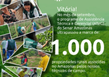 Vitória: programa de ATeG do Senar-AR/AM ultrapassa marco de 1.000 propriedades rurais assistidas no Amazonas