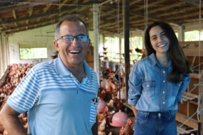 Parceria entre pai e filha rende bons resultados no campo com assistência técnica