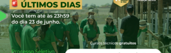 Últimos dias para as inscrições dos Cursos Técnicos gratuitos do Sistema Faesc/Senar