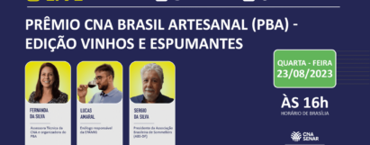 Live - PRÊMIO CNA BRASIL ARTESANAL (PBA) - EDIÇÃO VINHOS E ESPUMANTES