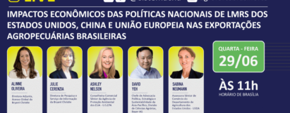 Live - Impactos Econômicos das Políticas Nacionais de LMRs dos Estados Unidos, China e União Europeia nas Exportações Agropecuárias Brasileiras