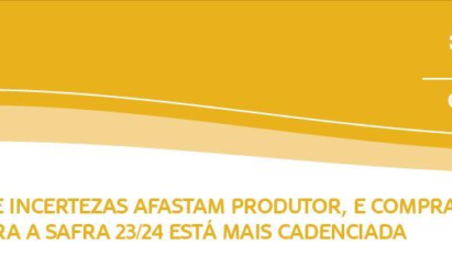 CUSTO ALTO E INCERTEZAS AFASTAM PRODUTOR, E COMPRA DE INSUMOS PARA A SAFRA 23/24 ESTÁ MAIS CADENCIADA