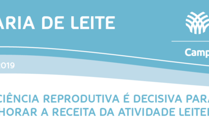 EFICIÊNCIA REPRODUTIVA É DECISIVA PARA MELHORAR A RECEITA DA ATIVIDADE LEITEIRA