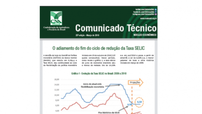 COMUNICADO TÉCNICO: O ADIAMENTO DO FIM DO CICLO DE REDUÇÃO DA TAXA SELIC