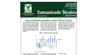 COMUNICADO TÉCNICO: NÚCLEO ECONÔMICO - 19º EDIÇÃO / JANEIRO 2018