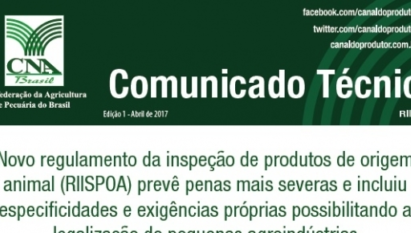 COMUNICADO TÉCNICO: RIISPOA / ABRIL 2017