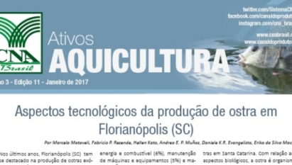 ATIVOS AQUICULTURA: ASPECTOS TECNOLÓGICOS DA PRODUÇÃO DE OSTRA EM FLORIANÓPOLIS (SC) / JANEIRO 2017