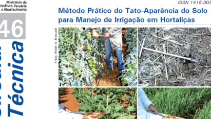 MÉTODO PRÁTICO DO TATO-APARÊNCIA DO SOLO PARA MANEJO DE IRRIGAÇÃO EM HORTALIÇAS